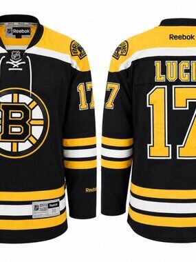 Reebok NHL Boston Bruins Lucic #17 Hockey Jersey Medium Men